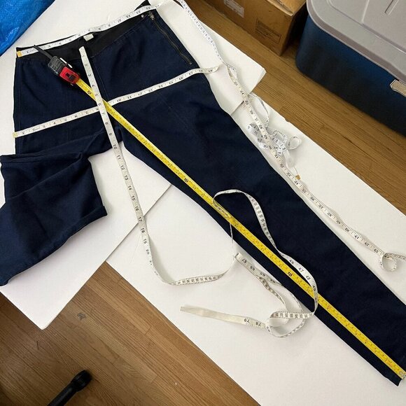 Banana Republic Dark Denim‎ Pull On Stretch Zip Up Jegging Trouser Pants Sz 28 - Picture 12 of 12